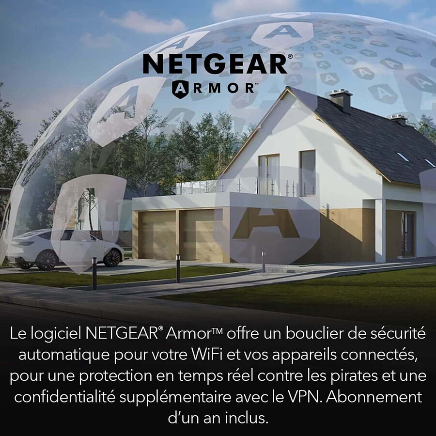 Netgear Orbi WiFi 6 AX6000 Série 860 - Blanc + Satellite