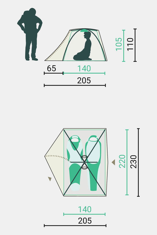 Jack Wolfskin Jack Wolfskin Sky Dome II Tent