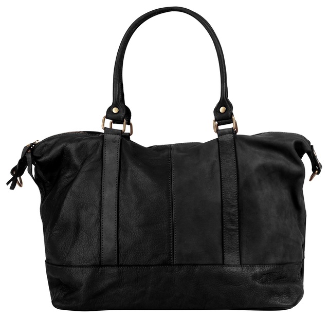 Samantha Look Reisetasche echt Leder, Made in Italy
