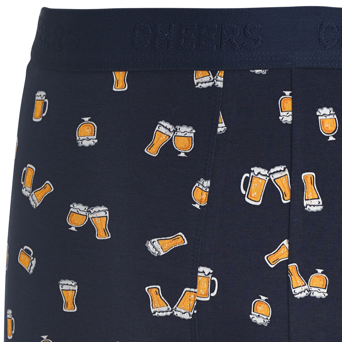 VanVaan Herren Retroshorts mit Bierglas-Print dunkelblau