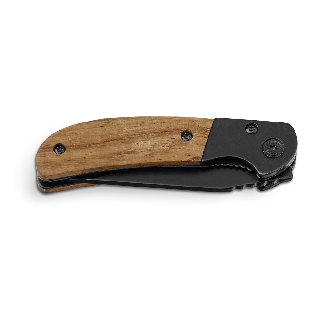 hi!dea 94038 - Canif en acier inoxydable et bois