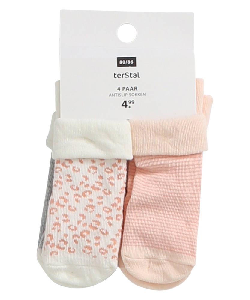 4-pack sokken dessin antislip