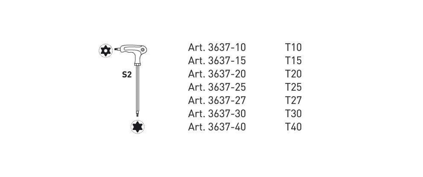 Schraubenzieher-Set Completo EVA3 TX-T-Griff, 7-teiligTorx-T-Griff-Schraubendreherschale EVA3