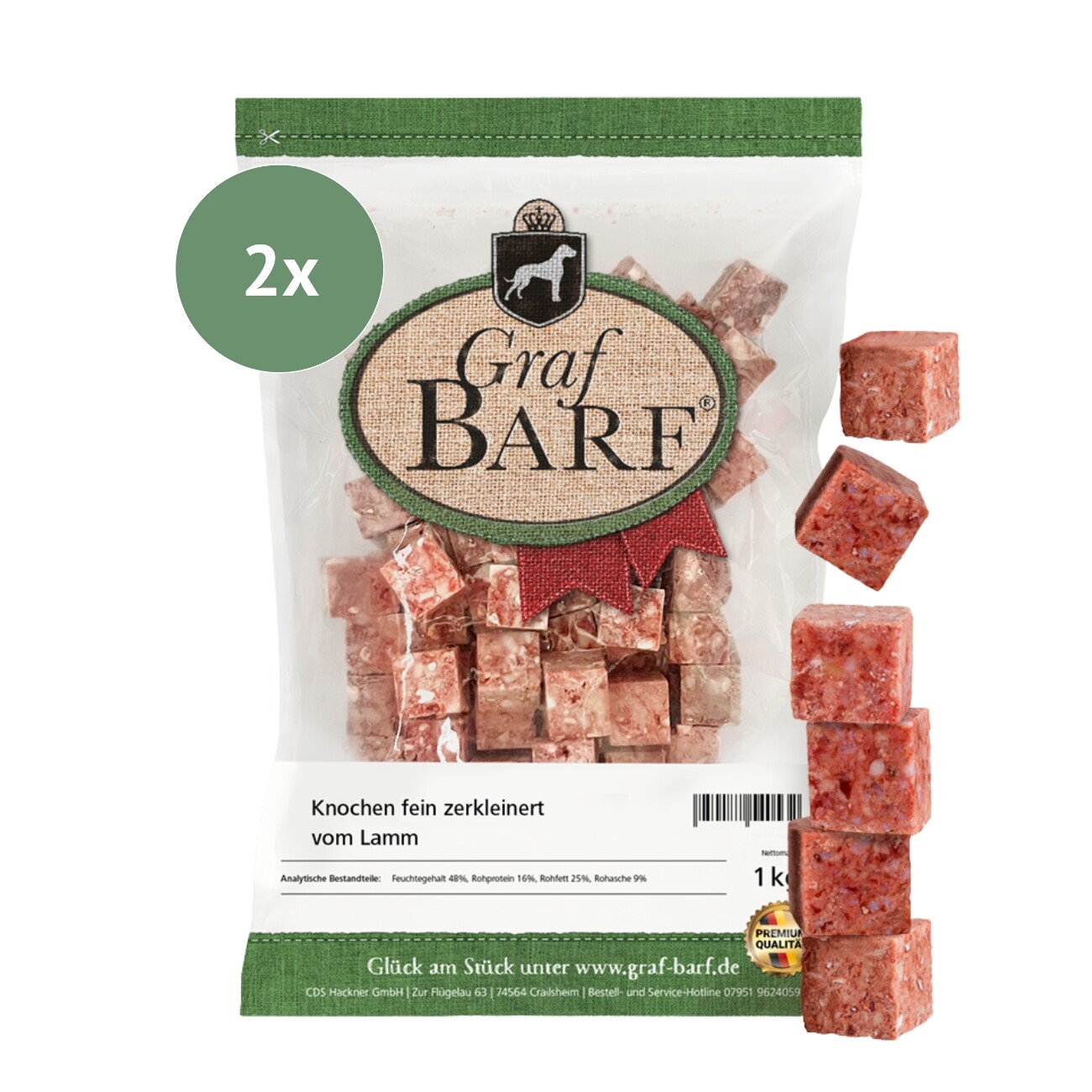 Graf Barf Singlemix vom Lamm 10x1kg
