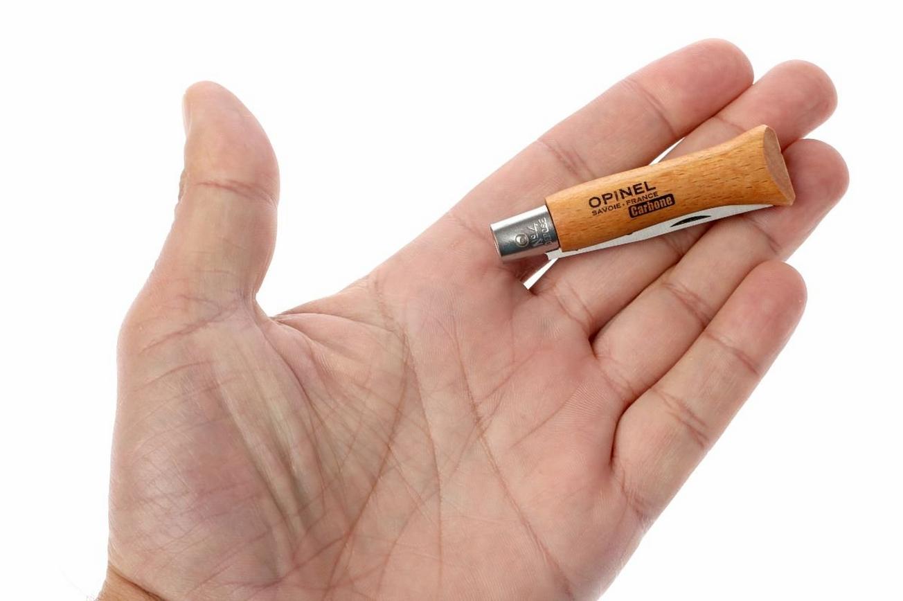 Opinel zakmes No. 04, koolstofstaal, lemmetlengte 5,5 cm
