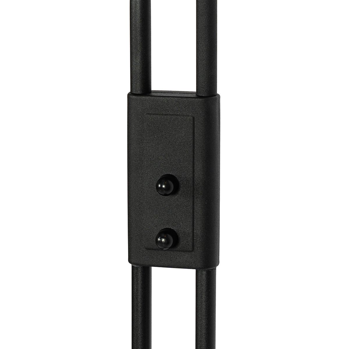 Vloerlamp zwart incl. LED en dimmer met leeslamp - Kelso