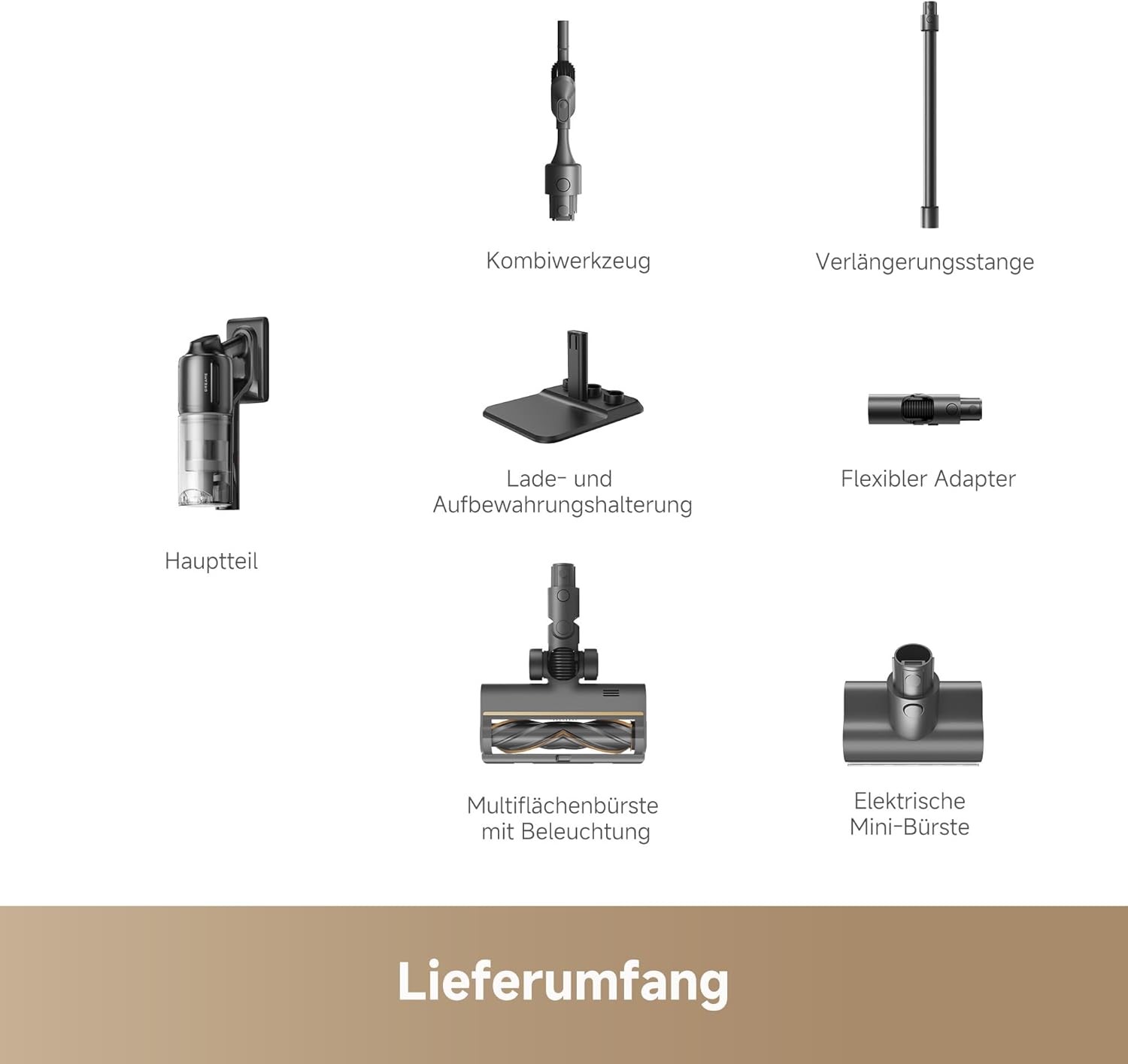 dreame Z10 Akku-Stabstaubsauger, 24,000PA / 210AW, 90min Laufzeit, H14-HEPA, 99,99%, Staubsicht-Tech, verhedderungsfrei für alle Böden, Auto-Erkennung & Saugkraft-Anpassung