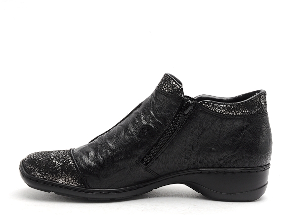 Rieker boots bottine plates femme 58388 noir