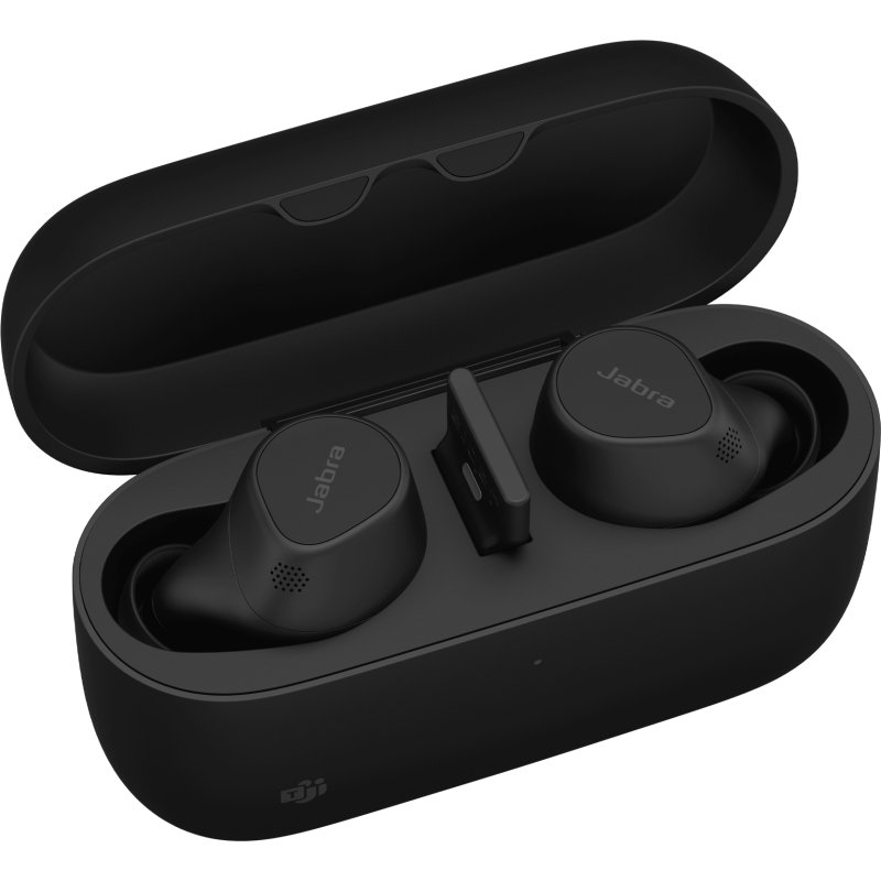 Jabra Evolve2 Buds Casque Sans fil Ecouteurs Bureau/Centre d'appels USB Type-C / USB Type-A Bluetooth Noir