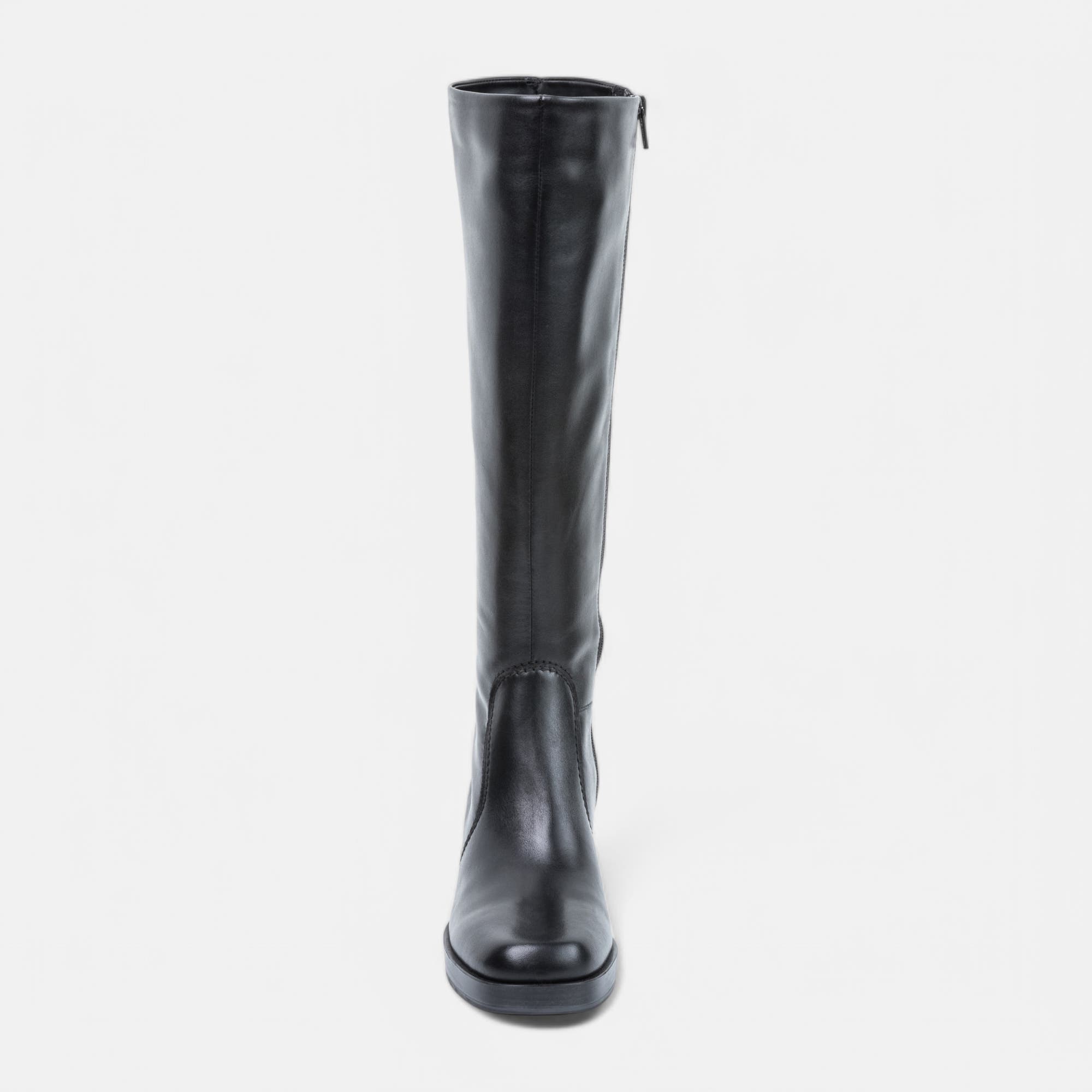 Bottes à talon Femme en cuir noir