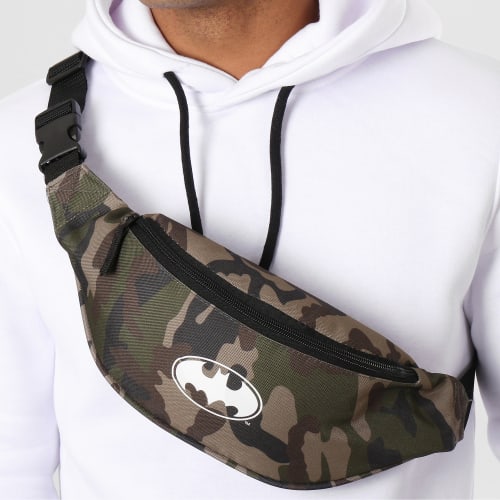 Sac Banane Logo Camouflage Vert Kaki