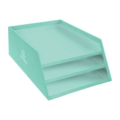 Exacompta Teksto - Corbeille à courrier en carton A4+ - disponible dans différentes couleurs