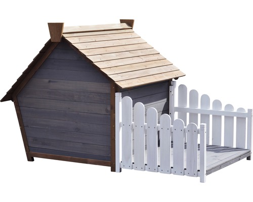 Hondenhok Veranda met terras 146,3x90x96 cm