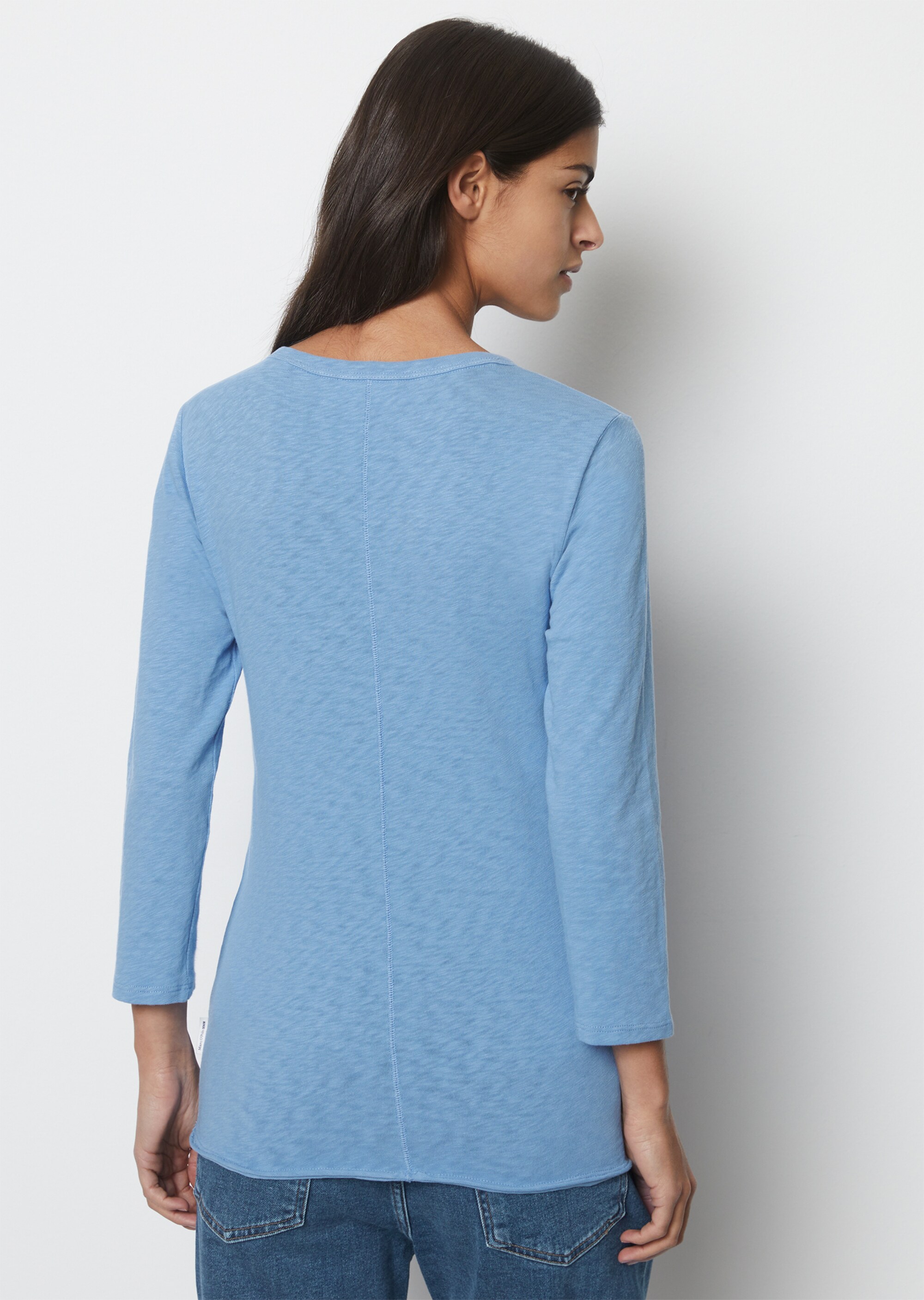 T-Shirt slim aus Slub-Jersey