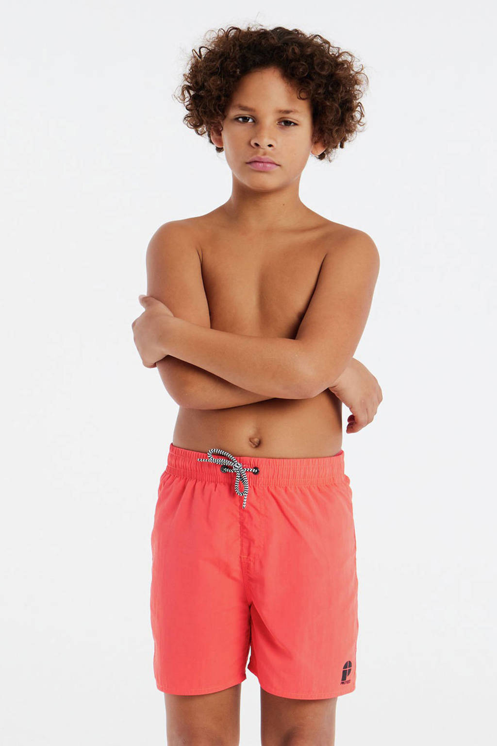 Leuke zwembroek!zwemshort CULTURE JR oranje