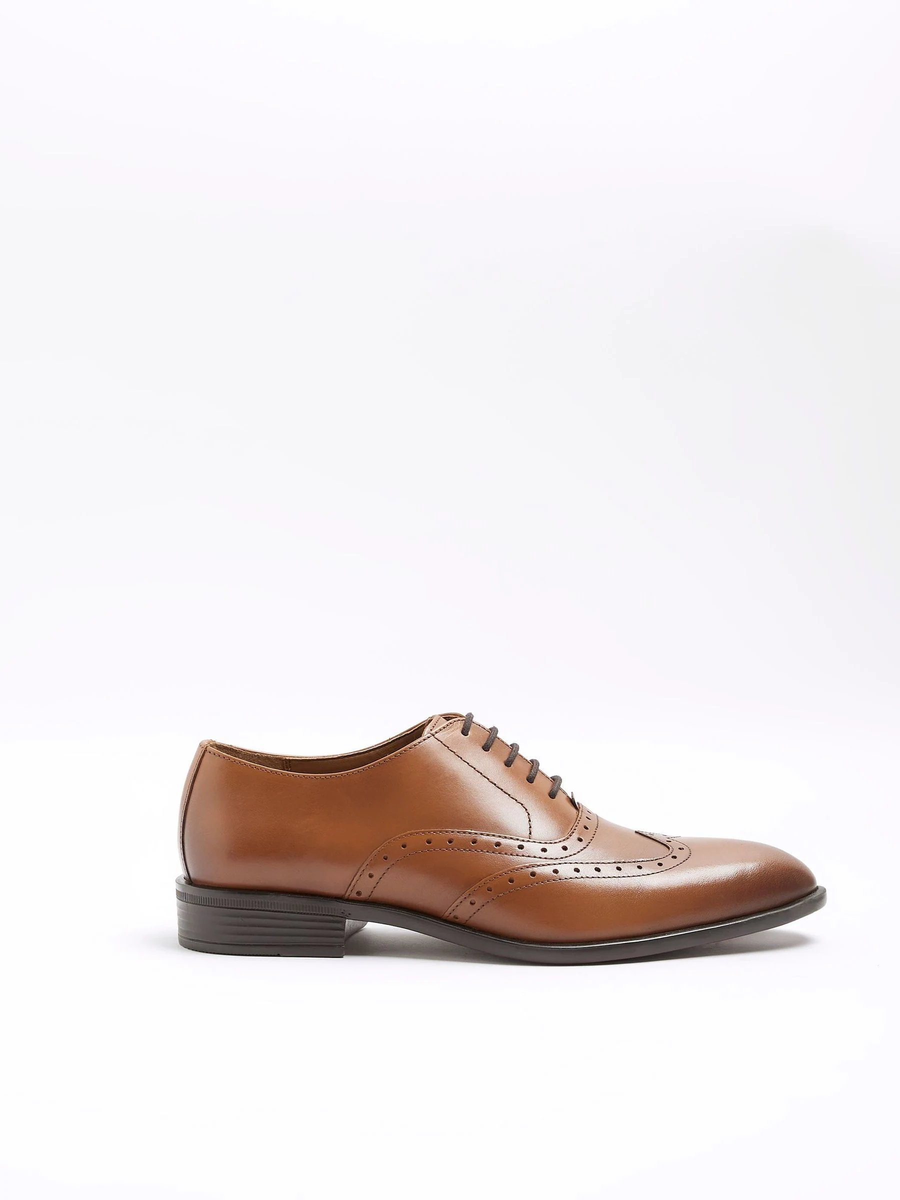 Bruin - River Island - Leren Oxford brogues