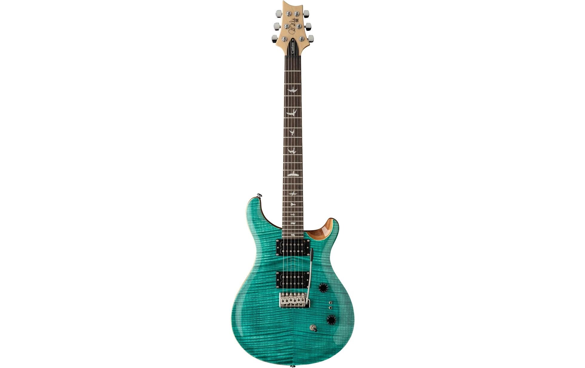 E-Gitarre SE Custom 24-08 Turquoise<br>E-Gitarre mit Humbucker-Pickups mit «Split Coil»-Funktionalität für insgesamt 8 Pickup-Konfigurationen