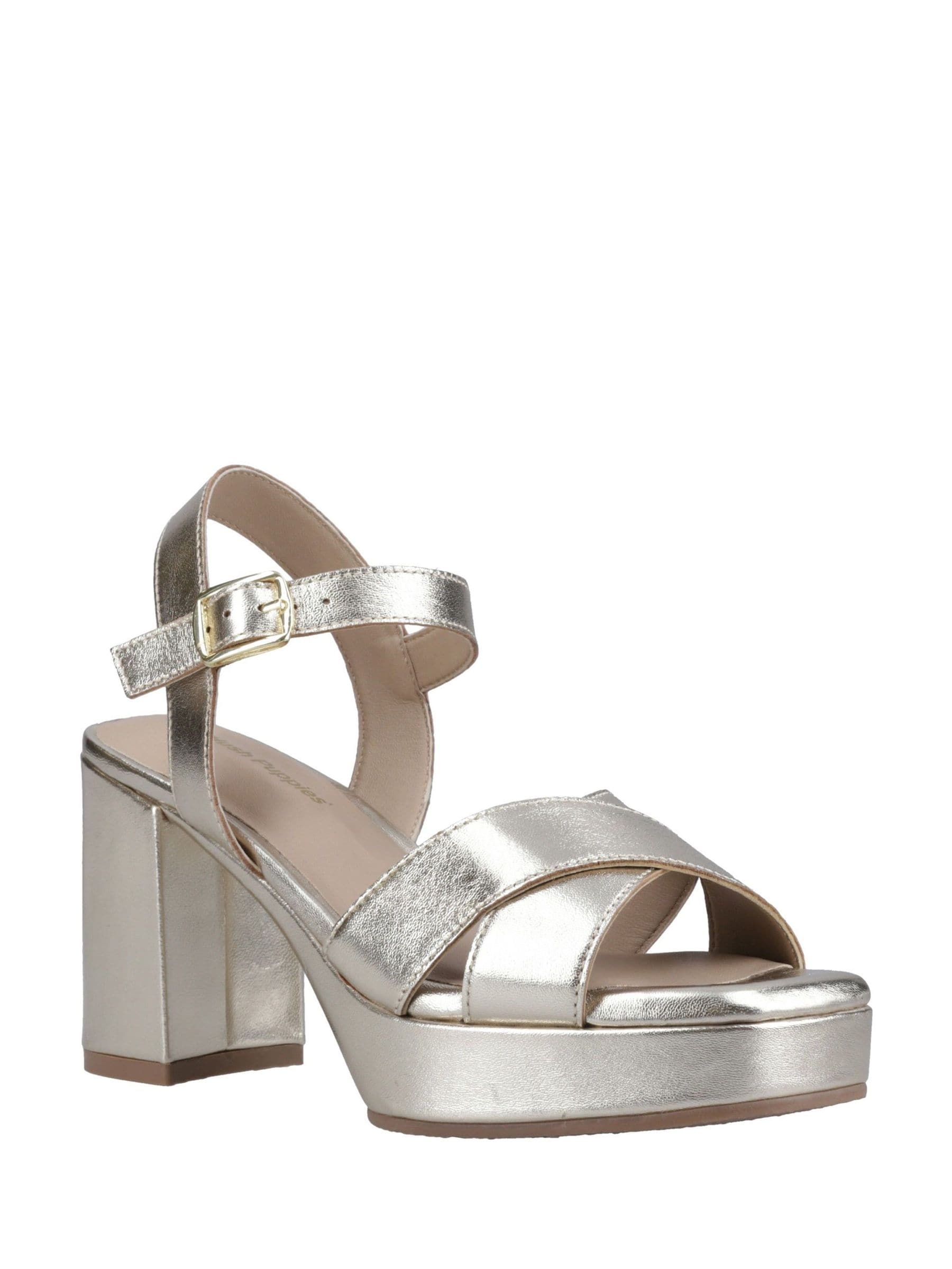 Hush Puppies Ophelia Leather Heel Sandals