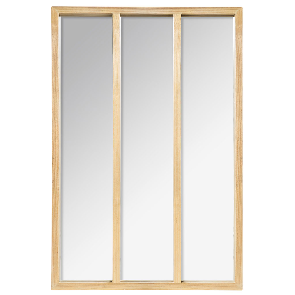 Miroir atelier bois 76x116cm