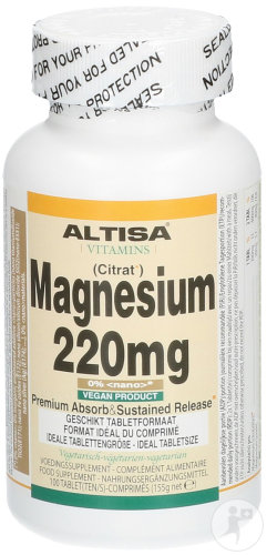 Altisa Citrate De Magnésium 220mg Comprimés 100