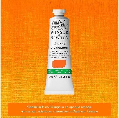 Winsor & Newton - Oliemaling - Cadmium Free Orange 37 ML