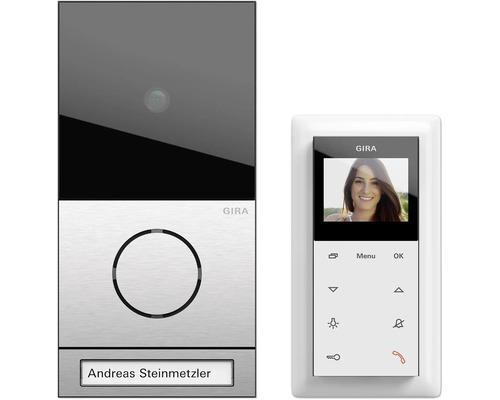 Gira 2416000 Videosysteem 1TN RVS kleur Systeem 106 Eengezinswoning pakket video