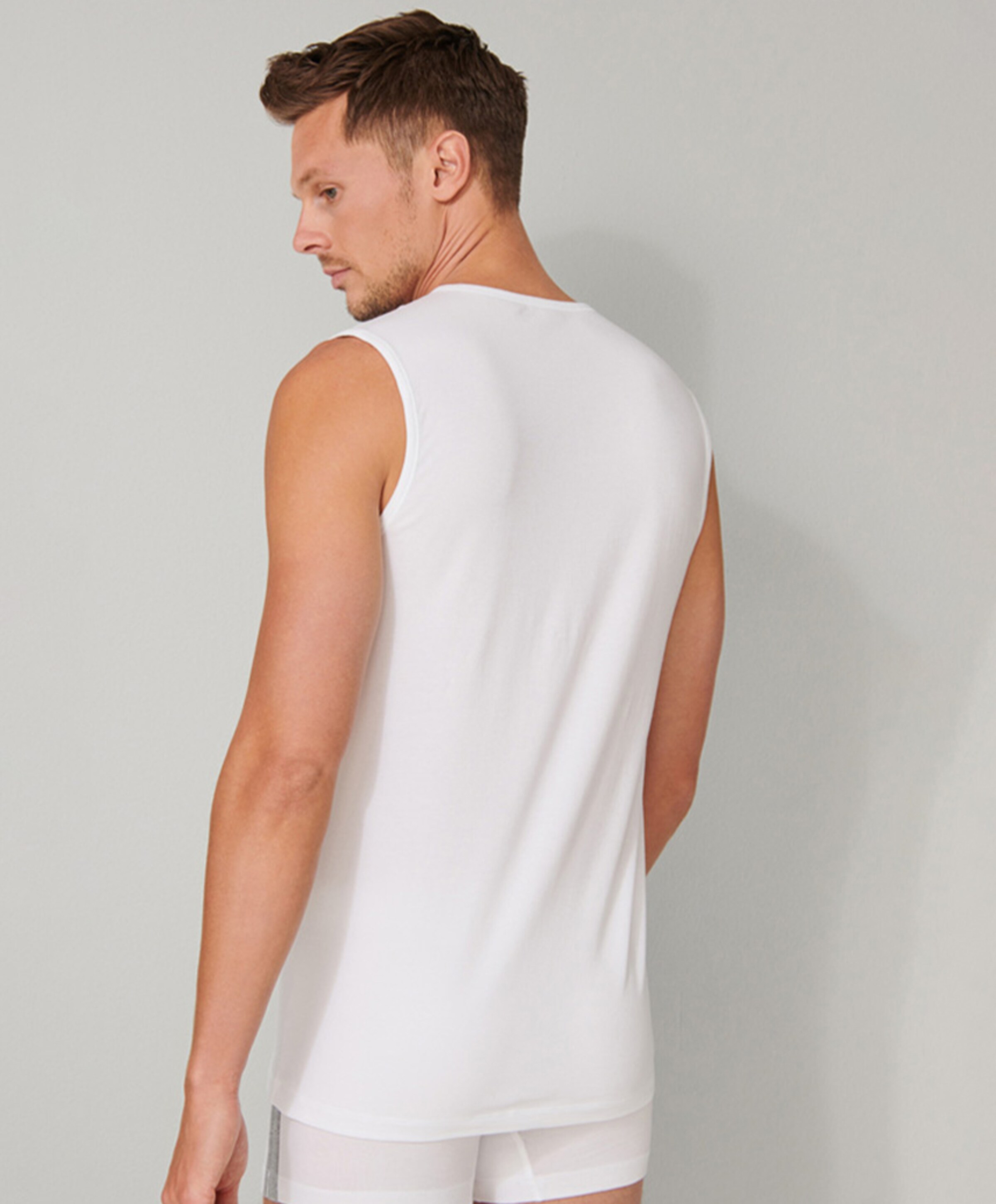 Schiesser Heren singlet wit