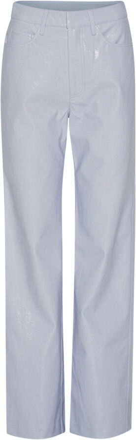 ROTATE Birger Christensen Embossed High Rise Pants Artic ice
