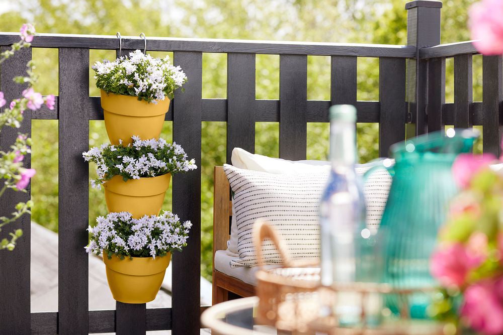 Elho plantenbak voor verticale tuin Vibia Campana Vertical Forest geel 20,7 x 17,1 x 29,7 cm