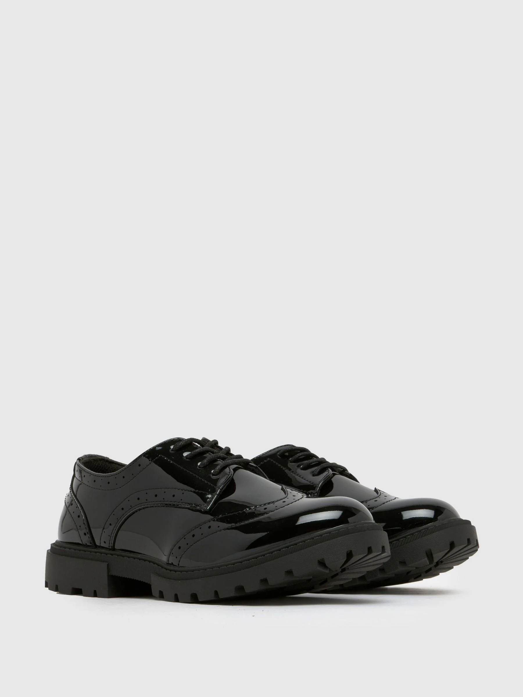 Schuh Bts Lorelai Lace Up Black Shoes