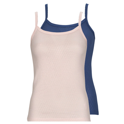 Petit Bateau - A073V00 X2 - Marine / Rose