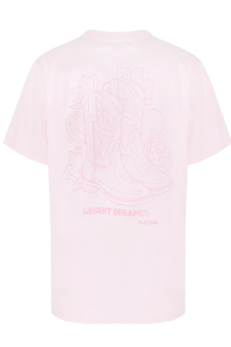 Fluresk roze dames t-shirt