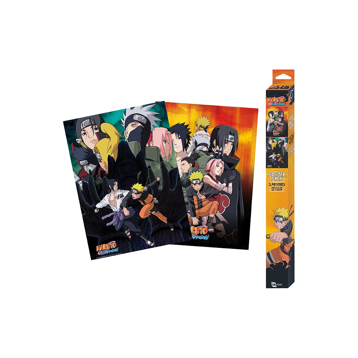 GB eye Naruto Shippuden Ninjas sett med to plakater