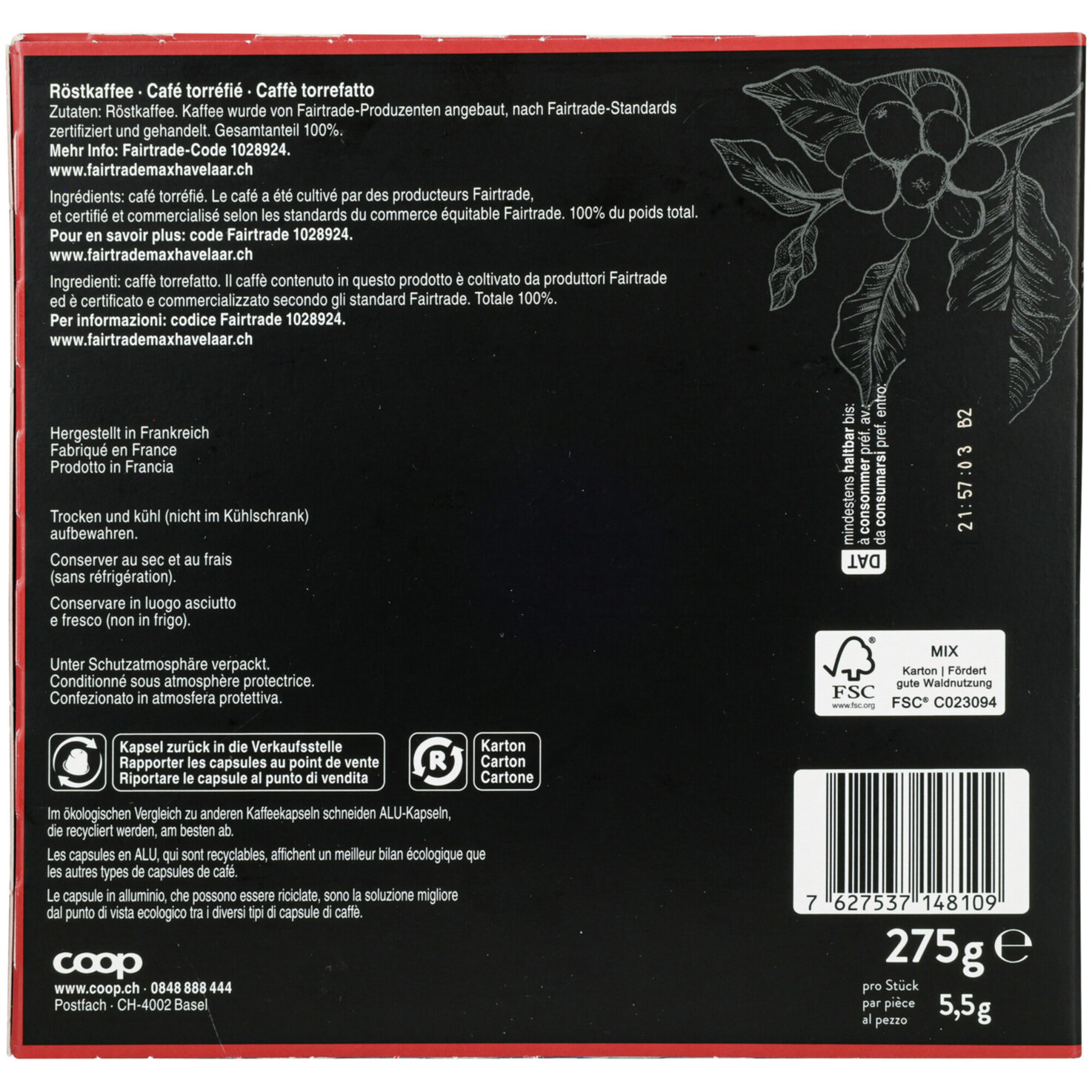 La Mocca Lungo forte - Nespresso compatible 50 Kapseln