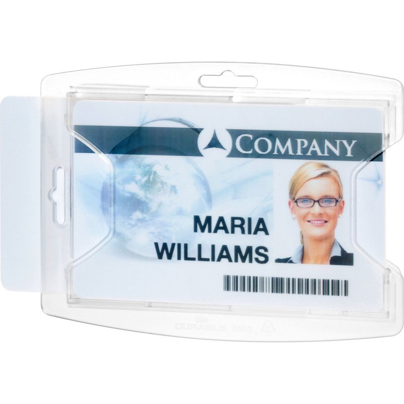 Porte-badges ReXycle® Durable pour 2 cartes de sécurité 54 x 85 mm - Boîte de 10