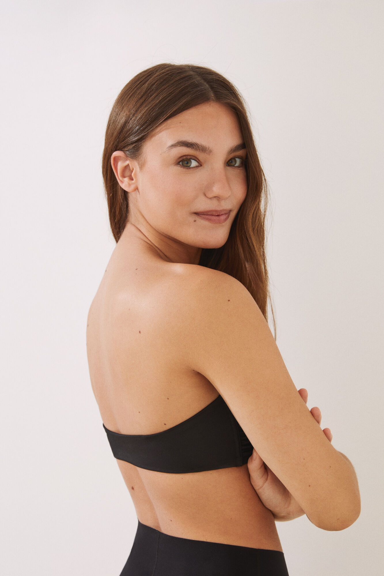 Sutiã bandeau sem aro - preto