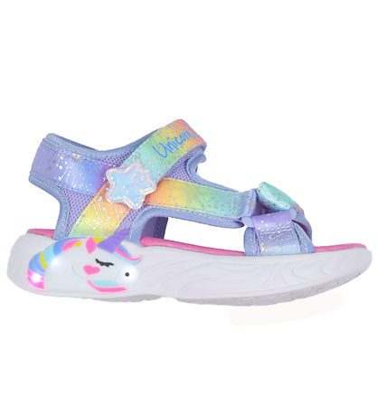 Skechers Sandaler m. Lys - S Lights Unicorn Dreams - Blåe/Multi