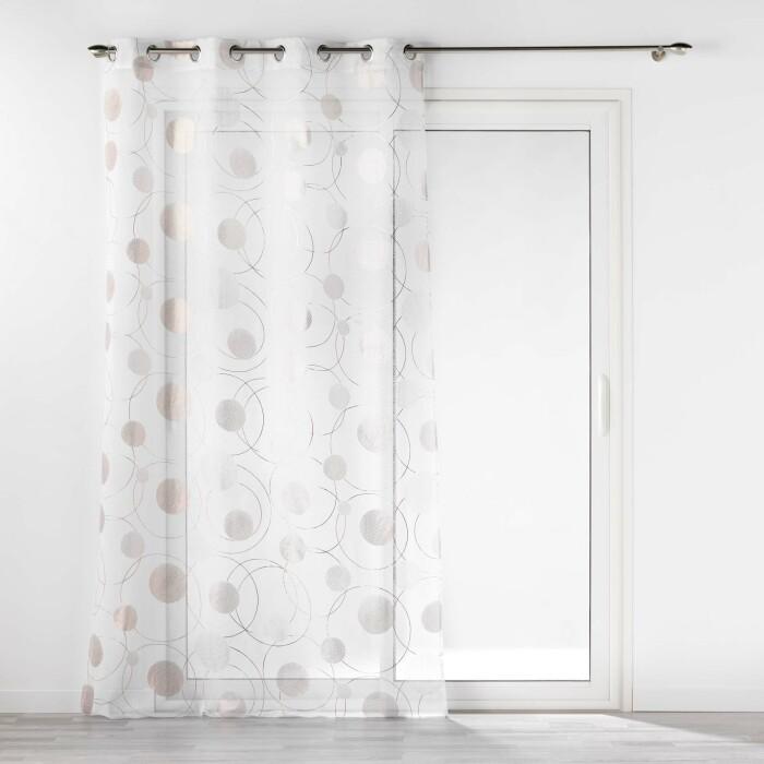 PANNEAU OEILLETS 140X240CM METALLISE OLIANE