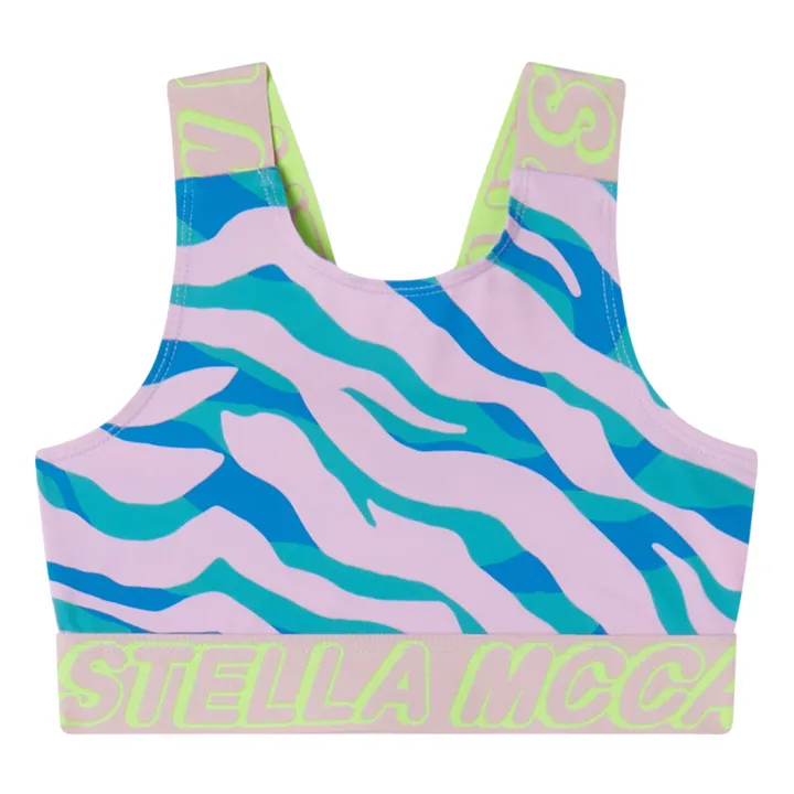 Stella McCartney Kids Brassière de Sport Zèbre | Bleu