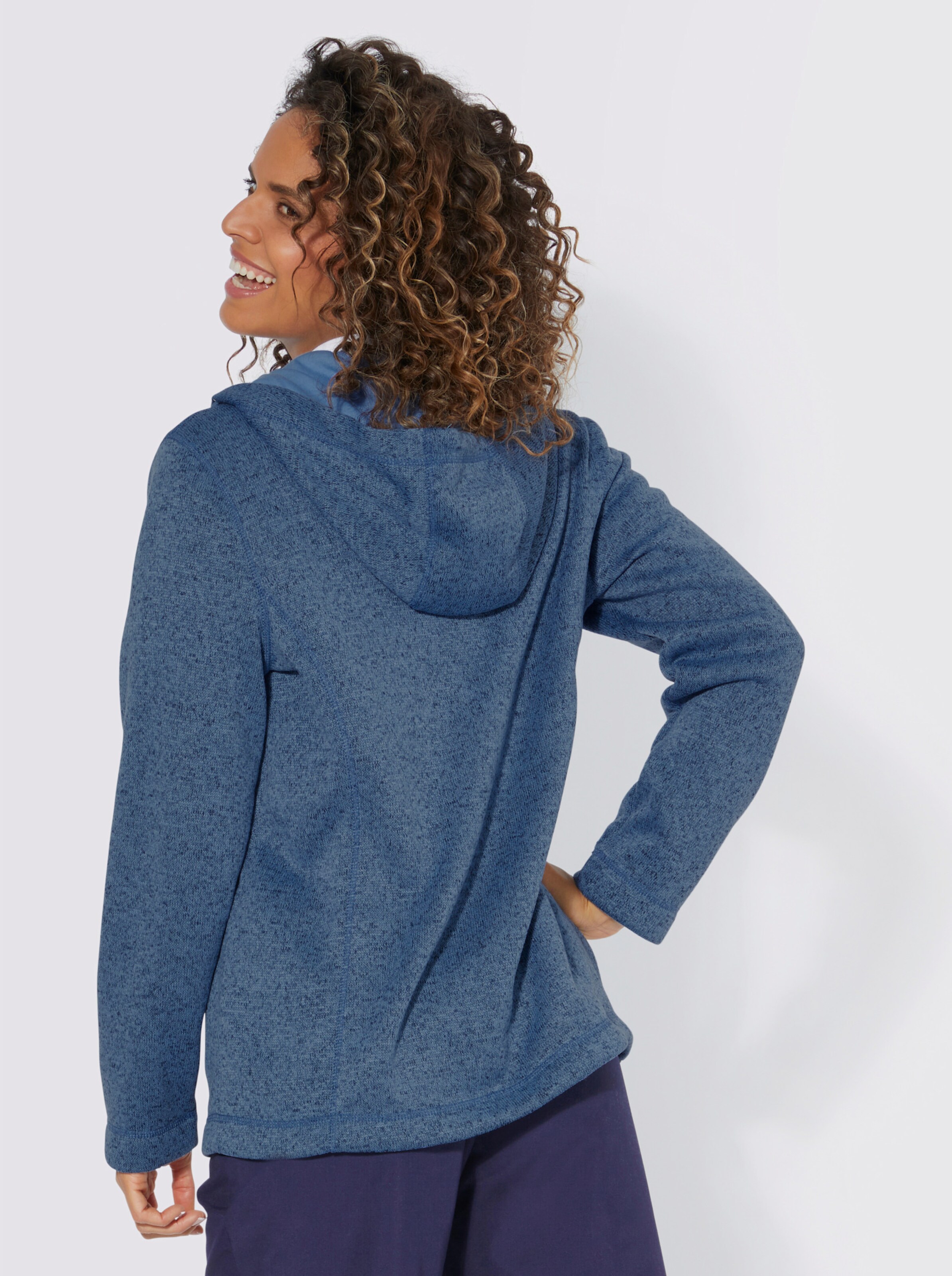Strickfleece-Jacke