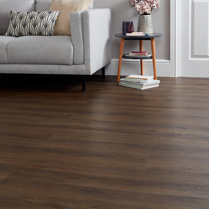 Lame PVC clipsable Jazy bois brun moyen 22 x 122 cm GoodHome (vendue au carton)