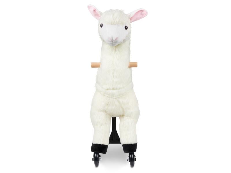 zoosy Reittier Lama Reittier Lama mit Rollen an den Füssen
