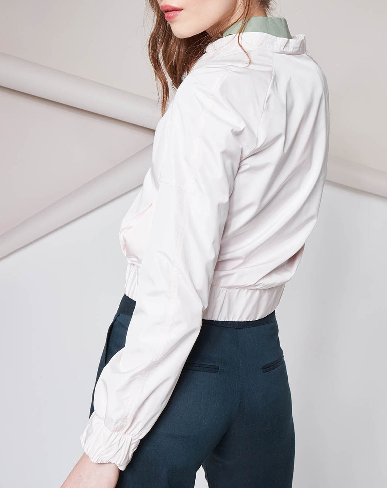 Tara Jarmon Blouson bombers Iris rose pâle