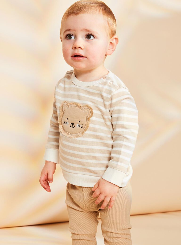 Ensemble sweat et legging beige clair