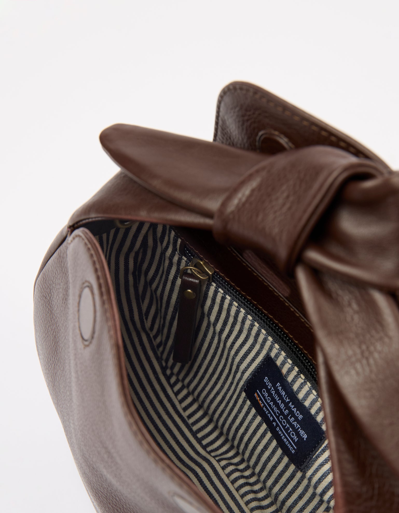 Coco Croissant - Chocolate Soft Grain Leather