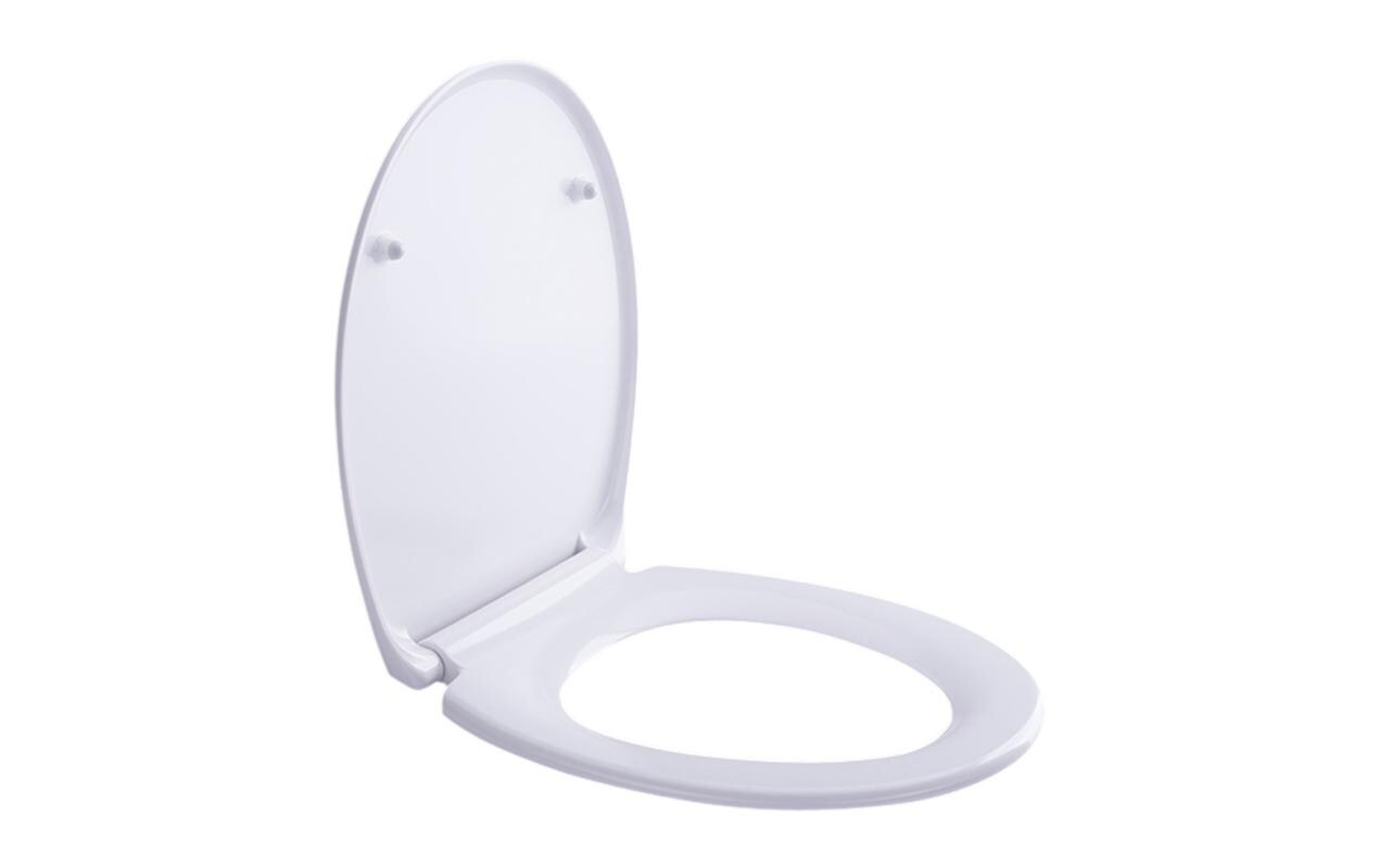 Toilettensitz Duroplast mit Absenkautomatik WeissWC-Sitz aus Kunststoff mit universeller Passform