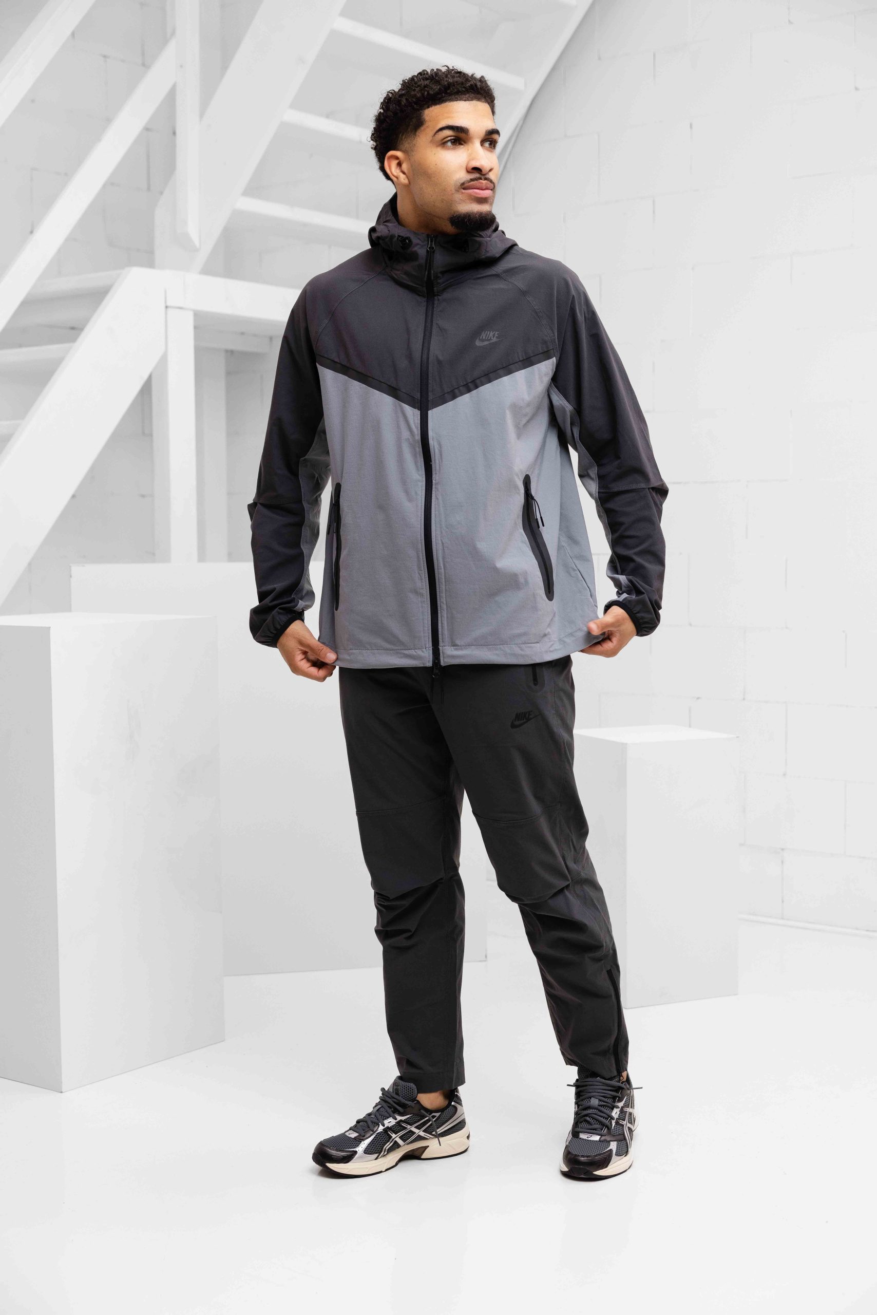 Nike Tech Woven Trainingspak Heren Donkergrijs/Grijs