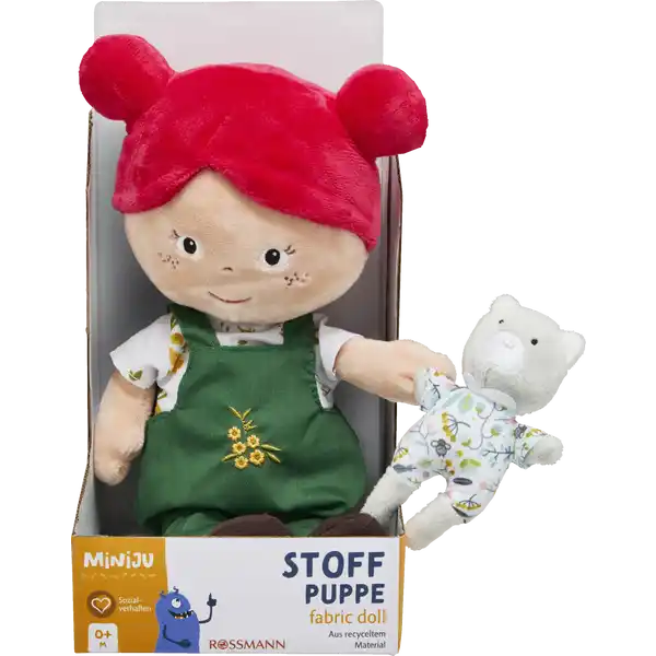 Stoffpuppe braunhaarig