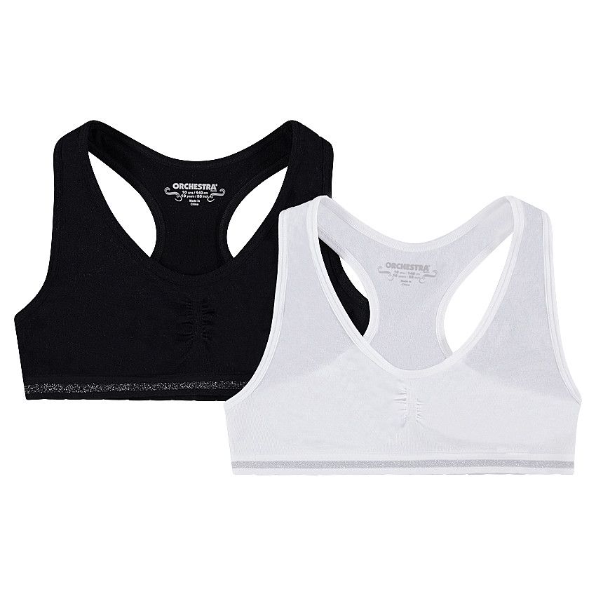 Lot de 2 brassières sans coutures unies - Blanc