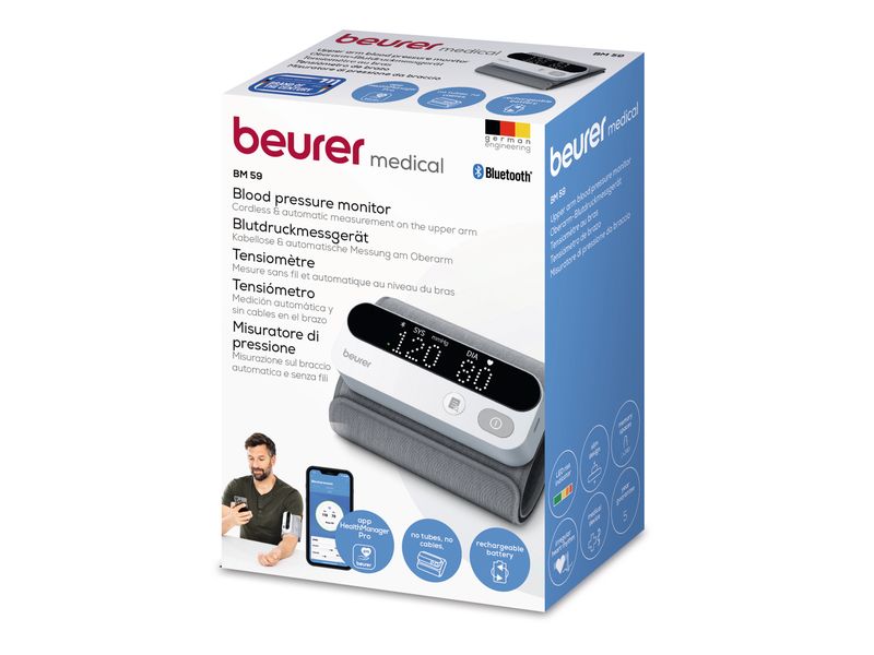 Beurer Blutdruckmessgerät BM 59 Oberarm-Blutdruckmessgerät